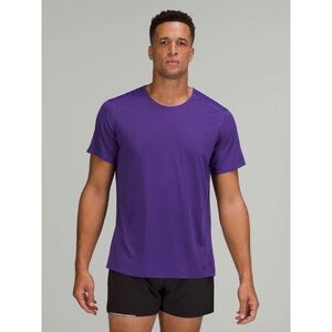 Lululemon “Fast and Free” purple breathable athletic t-shirt (medium)